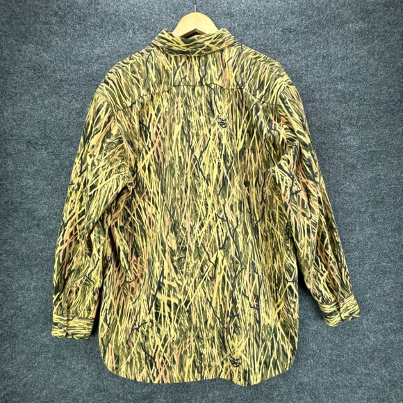 Made 2 Deceive Camo Shirt Mens Extra Large Button Down Hunting Outdoor Duck - Picture 5 of 16